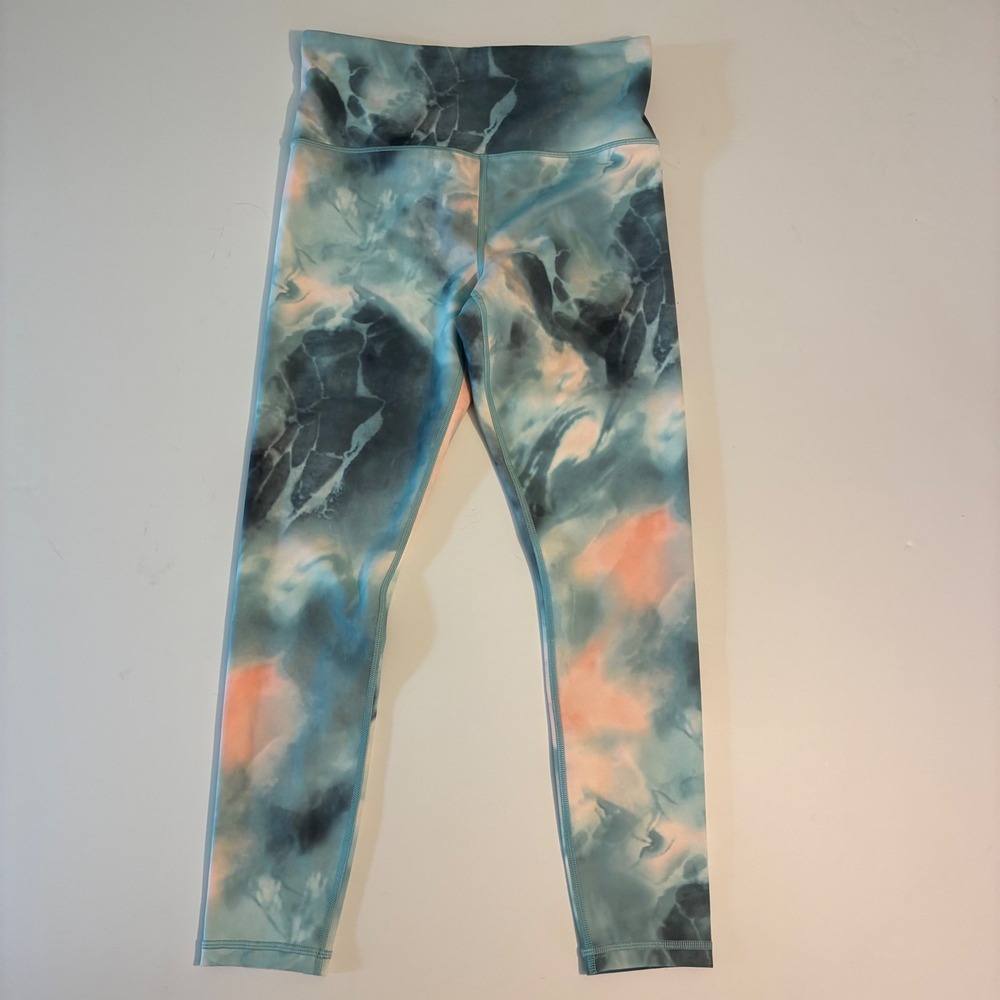 Athleta Elation Printed 7/8 Tight Active Workout Running Marble‎ Small S P